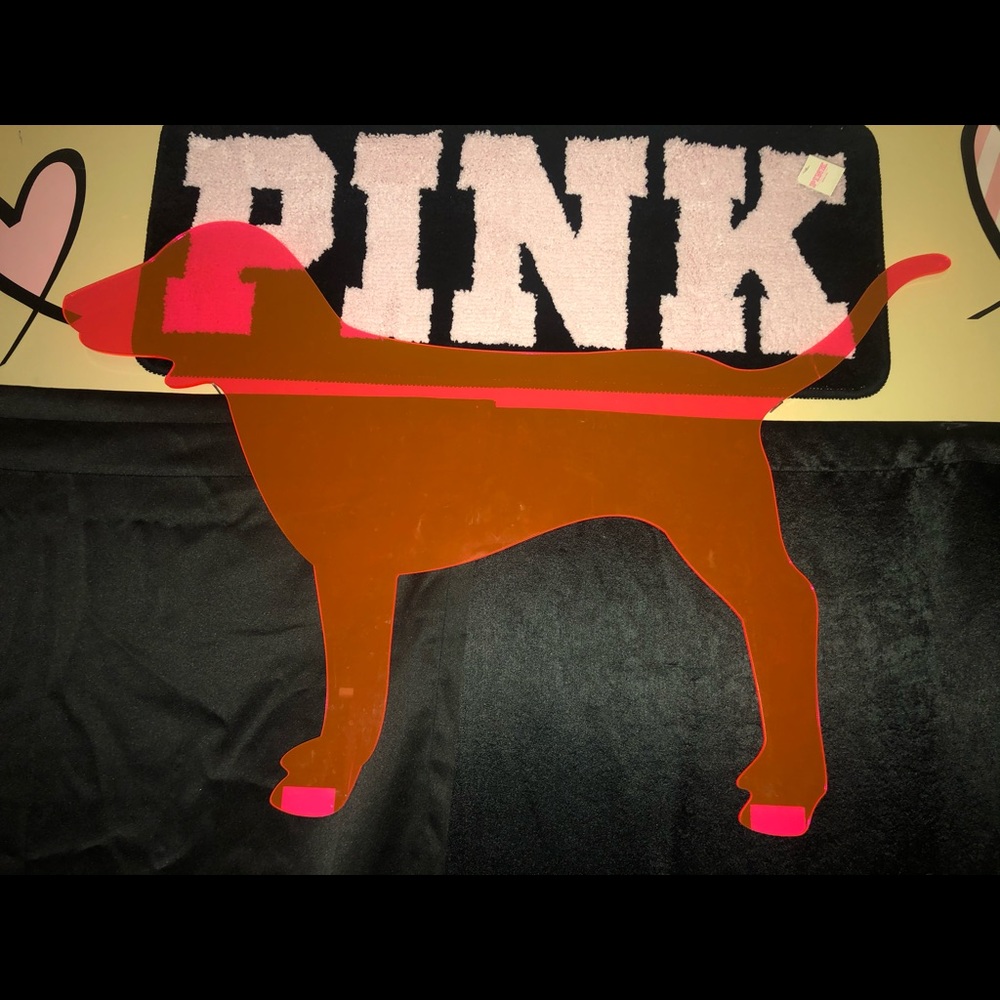 VS PINK plexiglass Dog ! Just showing